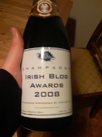 Champagne for Blog Awards